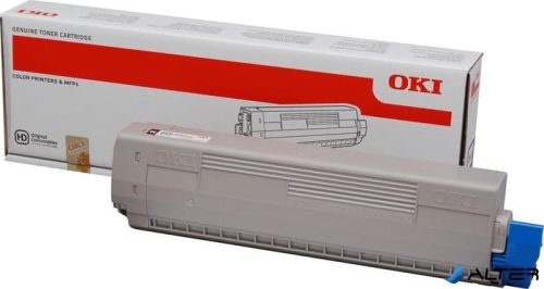 44844616 Lézertoner C822 nyomtatóhoz, OKI fekete, 7k