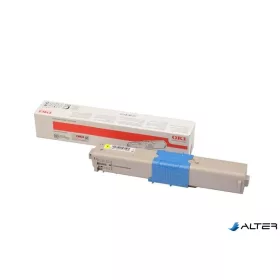 46508713 Lézertoner C332, MC363 nyomtatókhoz, OKI, sárga, 1,5K
