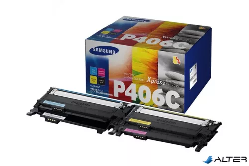 CLT-P404C Lézertoner multipack SL C430W, SL C480W nyomtatókhoz, SAMSUNG b+c+m+y 1,5k + 3x1k