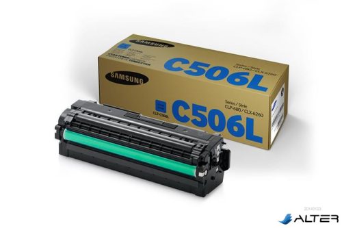 CLT-C506L Lézertoner CLP 680ND, CLX 6260 nyomtatókhoz, SAMSUNG, cián, 3,5k