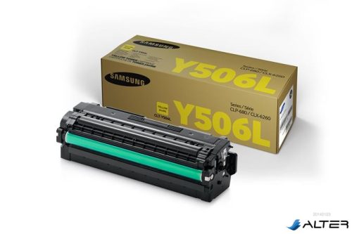 CLT-Y506L Lézertoner CLP 680ND, CLX 6260 nyomtatókhoz, SAMSUNG, sárga, 3,5k