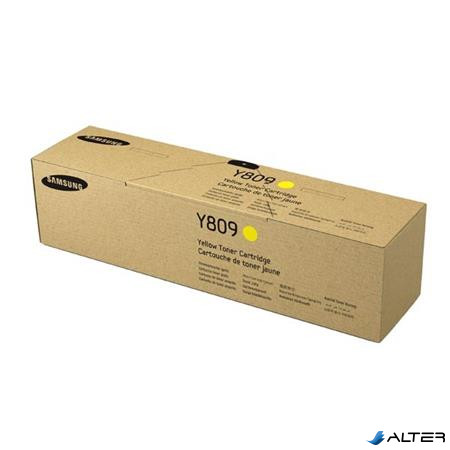CLT-Y809S Lézertoner CLX9201, 9251, 9301 nyomtatókhoz, SAMSUNG, sárga, 15k