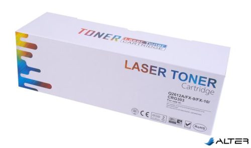 Q2612A/CRG703 lézertoner, univerzális, TENDER, fekete, 2k
