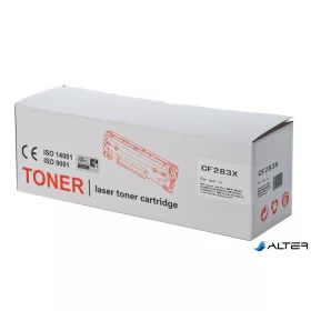   Kompatibilis Lézertoner, TENDER®, fekete, 2,4k (CF283X/ CRG737 alternatíva)