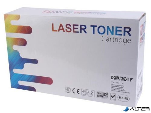 CF287A/CRG-041 Lézertoner, univerzális, TENDER, fekete, 9k