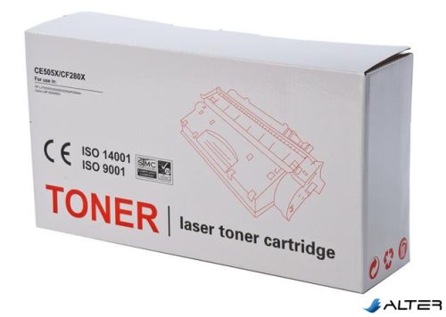 CE505X/CF280X lézertoner, univerzális, TENDER, fekete, 6,9k