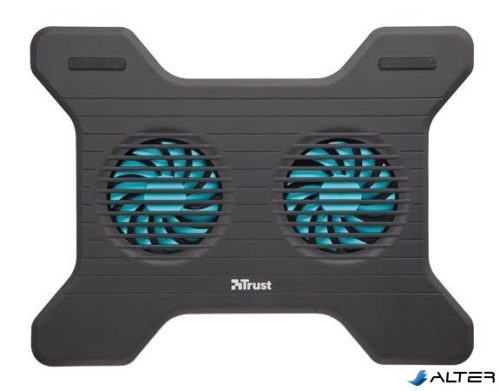 Notebook állvány, ventilátorral, USB, TRUST "Xstream Breeze", fekete