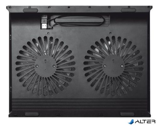 Notebook állvány, ventilátorral, USB, TRUST 'Azul'