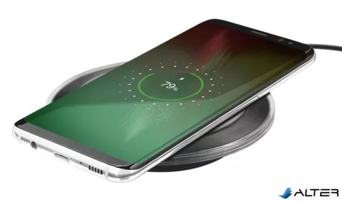 Vezeték nélküli töltő, Qi szabvány, 5W, TRUST 'Yudo', fekete