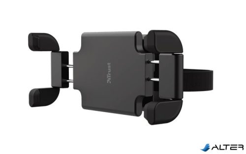 Autós telefon- és táblagéptartó, fejtámlára rögzíthető, TRUST 'Rheno', fekete