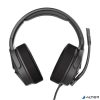Fejhallgató, mikrofonnal, gaming, TRUST "GXT4371 Ward", fekete