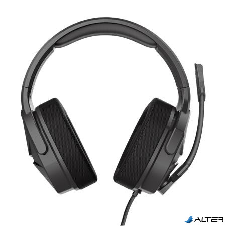 Fejhallgató, mikrofonnal, gaming, TRUST 'GXT4371 Ward', fekete