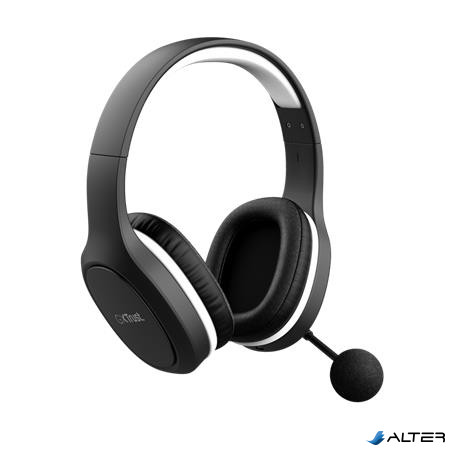 Fejhallgató, vezeték nélküli, mikrofonnal, gaming, TRUST "GXT391 Thian", fekete-fehér