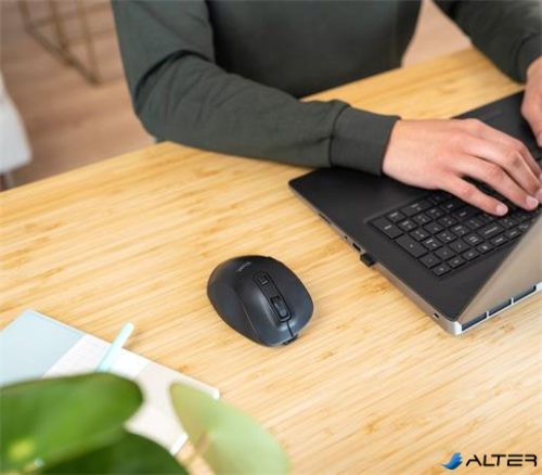 Egér, vezeték nélküli, optikai, TRUST "Fyda", fekete