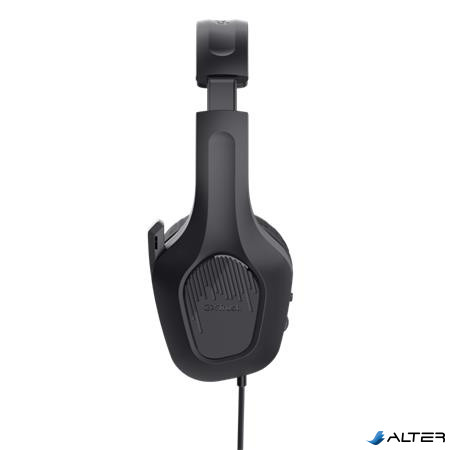 Fejhallgató, mikrofonnal, gaming, TRUST 'GXT415 Zirox', fekete
