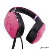 Fejhallgató, mikrofonnal, gaming, TRUST "GXT415 Zirox", rózsaszín