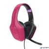 Fejhallgató, mikrofonnal, gaming, TRUST "GXT415 Zirox", rózsaszín