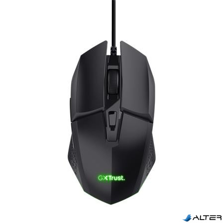 Egér, vezetékes, optikai, gaming, LED, TRUST 'GXT109 Felox', fekete