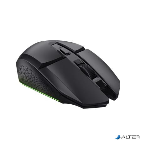 Egér, vezeték nélküli, optikai, gaming, LED, TRUST 'GXT110 Felox', fekete
