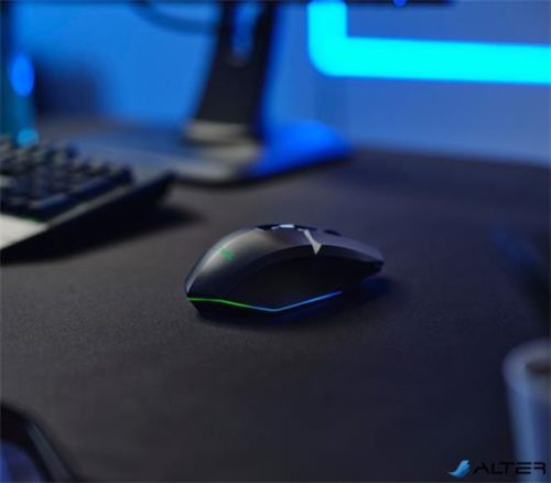 Egér, vezeték nélküli, optikai, gaming, LED, TRUST 'GXT110 Felox', fekete