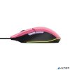 Egér, vezetékes, optikai, gaming, LED, TRUST "GXT109P Felox", rózsaszín