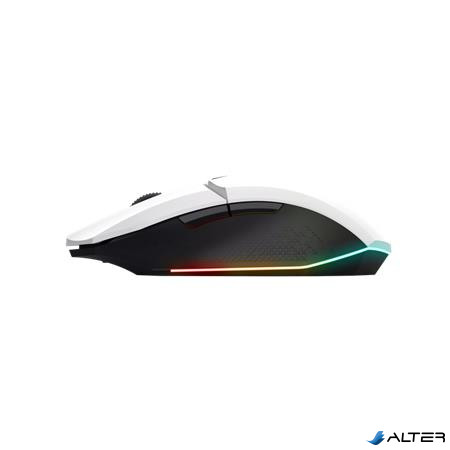 Egér, vezeték nélküli, optikai, gaming, LED, TRUST 'GXT110W Felox', fehér