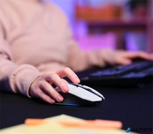 Egér, vezeték nélküli, optikai, gaming, LED, TRUST 'GXT110W Felox', fehér