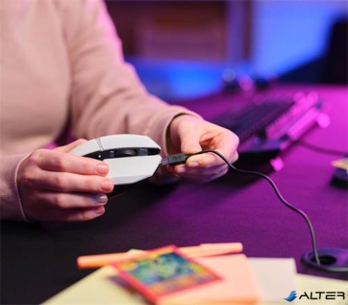 Egér, vezeték nélküli, optikai, gaming, LED, TRUST 'GXT110W Felox', fehér