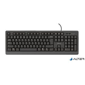 Billentyűzet, vezetékes, USB, HUN, TRUST "Primo"