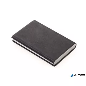   Bankkártyatartó, műbőr, 10 db-os, RFID védelemmel, TROIKA, fekete