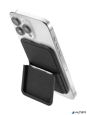 Multifunkcionális kártyatartó, 4 db-os, telefontartó, TROIKA "MagSafe", fekete