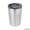 Termoszbögre, 300 ml, rozsdamentes acél, TROIKA "Cup-uccino", ezüst