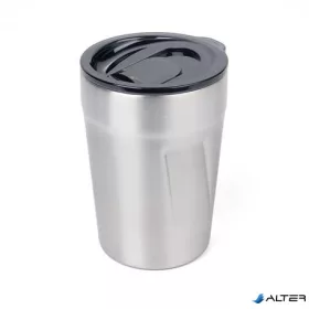   Termoszbögre, 300 ml, rozsdamentes acél, TROIKA 'Cup-uccino', ezüst