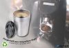 Termoszbögre, 300 ml, rozsdamentes acél, TROIKA "Cup-uccino", ezüst