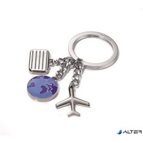   Kulcstartó, 3 charm dísszel, TROIKA 'Világutazó'