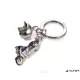 Kulcstartó, 2 charm dísszel, SWAROVSKI® kristályokkal, TROIKA "Key cruising"