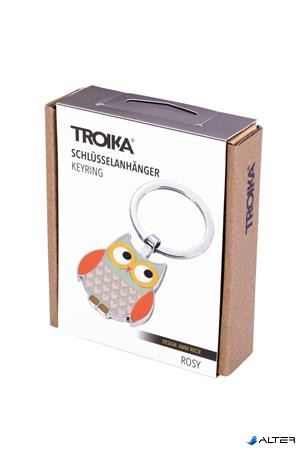 Kulcstartó, TROIKA 'Rosy', szürke