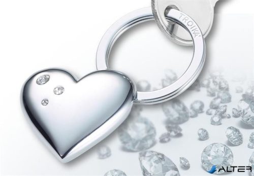 Kulcstartó, SWAROVSKI® kristályokkal, TROIKA, 'Girls best friends' Shiny
