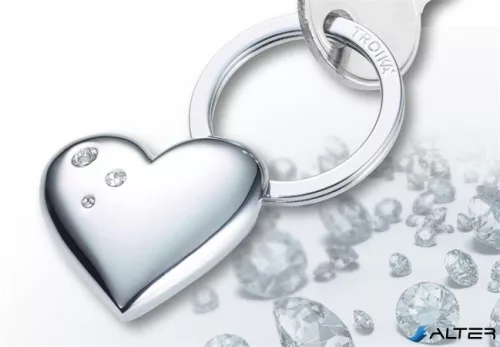 Kulcstartó, SWAROVSKI® kristályokkal, TROIKA, "Girls best friends" Shiny