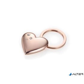   Kulcstartó, SWAROVSKI® kristályokkal, TROIKA, 'Girls Best Friend Rosy' Shiny