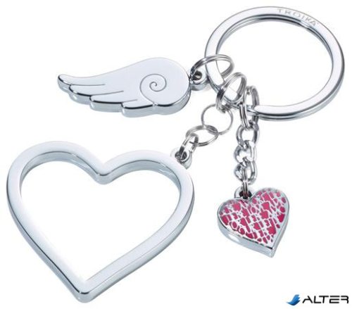 Kulcstartó, 3 charm dísszel, TROIKA "LOVE IS IN THE AIR"