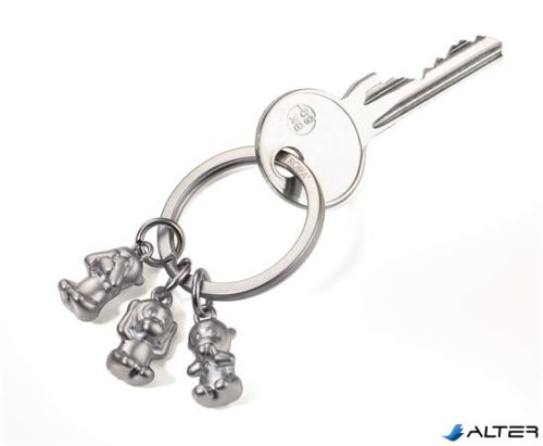 Kulcstartó, TROIKA 'Three monkeys'