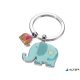 Kulcstartó, 2 charm dísszel, TROIKA 'Elefántok', vegyes színek