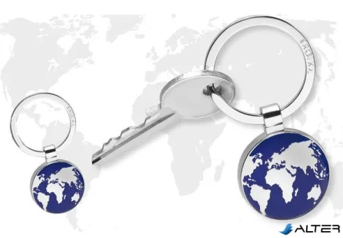 Kulcstartó, TROIKA "Around the world", kék
