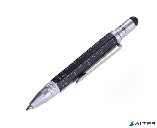 Jegyzetfüzet, exkluzív, A7, pontrácsos, 64 lap, keményfedeles, fekete golyóstollal, TROIKA 'Lilipad+Liliput', fekete