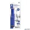 Grafitceruza készlet, akvarell, ecsettel, hatszögletű, STAEDTLER „Mars® Lumograph® aquarell 100A”, 3 különböző keménység