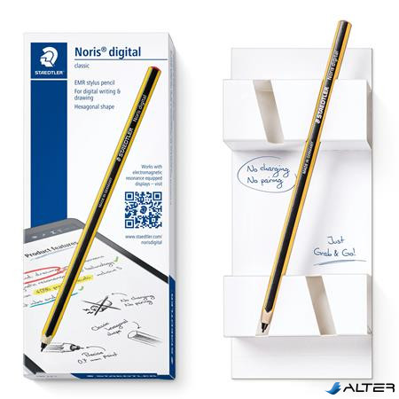 Érintőceruza, érintőképernyős készülékekhez, EMR, STAEDTLER 'Noris Digital Classic 180 22', sárga