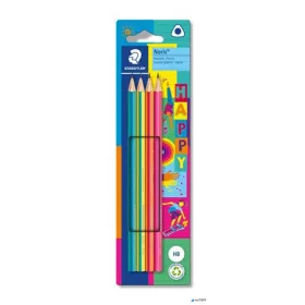   Grafitceruza készlet, HB, háromszögletű, STAEDTLER "Noris® 118 Happy"