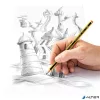 Grafitceruza, 2B, hatszögletű, STAEDTLER 'Noris 120'