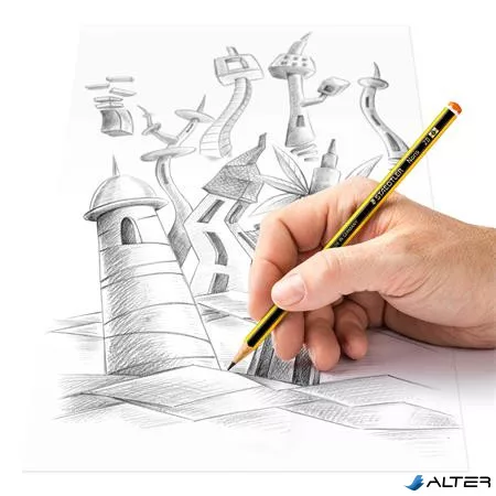 Grafitceruza, 2B, hatszögletű, STAEDTLER 'Noris 120'